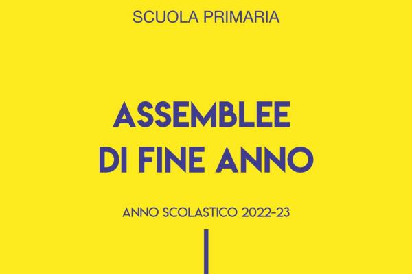 2022 23 Primaria Assemblee Fine Anno 600x400