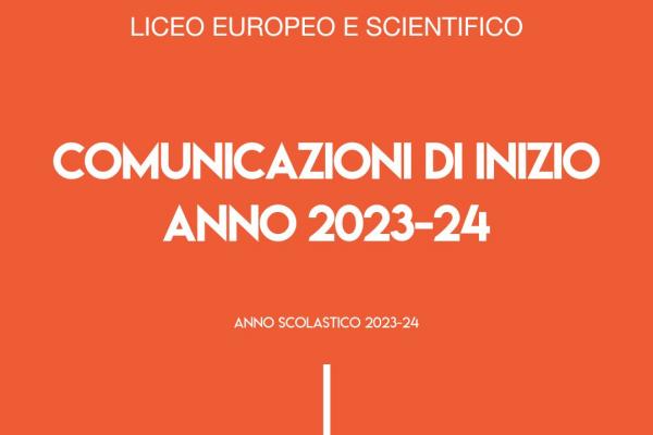 2022 23 Licei Comunicazioni Inizio Anno 600x400