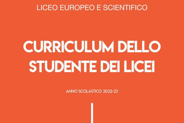 2022 23 Licei Curriculum Studente 600x400