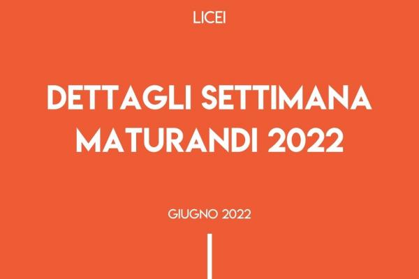 Settimana Maturandi 2022 Licei 600x400