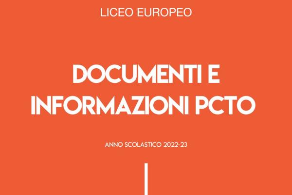 2022 23 Licei Informazioni Documenti PCTO 600x400