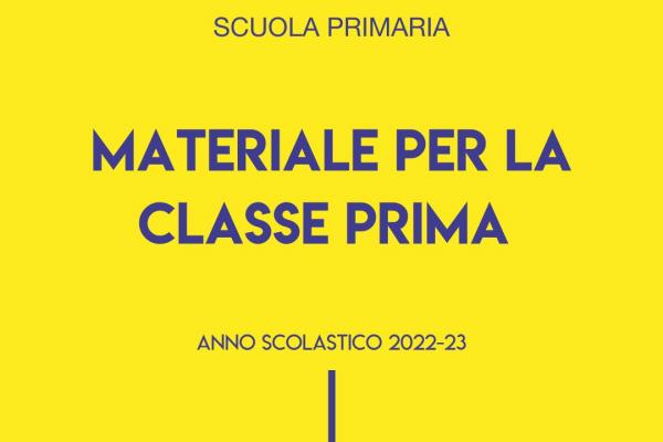 2022 23 Primaria Materiale Classe Prima 600x400
