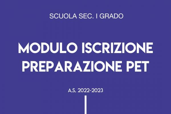 2022 23 Medie Preparazione PET Iscrizione 600x400