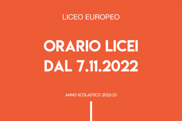 2022 23 Orario Licei Orsoline Novembre 600x400