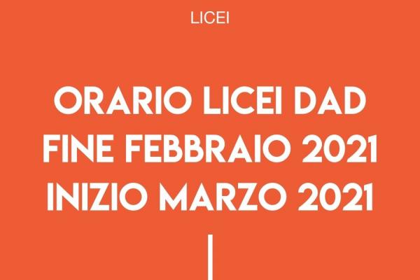 Licei Orsoline Dad Orario 2021 600x400